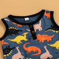 thumbnail image 4 of Boys Sets Letter Crew Neck Sleeveless Vest Tree Shorts, 4 of 6