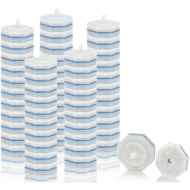50 Recharges Jetables pour Baguettes de Cuvette de Toilette, Tampons de Recharge pour Nettoyant de Toilette, Têtes de Baguette Jetables pour Nettoyage en Profondeur, Tête de Brosse de Toilette Compatible avec la Plupart des Brosses de Toilette