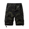 thumbnail image 1 of Birdeem Men Casual Fashion Solid Shorts with Multi-Pocket Button Zipper Elastic Waist Shoort Pants, 1 of 12
