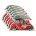 thumbnail image 3 of Lot De 12 Serviettes 3 Plis En Forme DArbre Sur Voiture Rouge - Lot De 6, 3 of 4