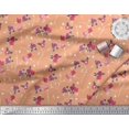 thumbnail image 2 of Soimoi Polyester Crepe Fabric Leaves, & Rose Floral Printed Fabric 1 Yard 52 Inch Wide, 2 of 3