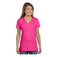 thumbnail image 1 of Hanes T-Shirt en Coton Filé Ringspun Nano-T à Col en V pour Dames, Style S04V, 1 of 1