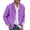 Purple, variant on TIMIFIS Men's Casual Linen Shirts Long Sleeve Beach Shirt Collarless Button Down T Shirts-BlackFall s