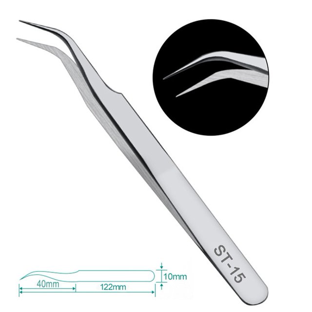 1pc Precision Stainless Steel Anti-static Tweezers Electronic Phone Repair Tool