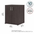 thumbnail image 4 of Bush Armoire de Rangement de Garage pour Meubles d'Affaires avec Portes et Étagères, Gris Orage, 4 of 7