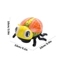 thumbnail image 3 of Orange Electric Crawling Bee Toy With Lights Music Pull String Universal Insect Learning Toy For Babies Toddlers Parent Child Interaction 5.91X5.12X3.94In 0.30Lb, 3 of 7