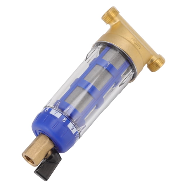 Cyclonic Sedimentation Water Filter, Robust Easy To Install Whole House Water Filter G1/2in Backwashing For Heater