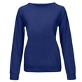 thumbnail image 4 of SNKSDGM Chandail à Col Rond pour Femmes, Graphique, Tendance, Chandails Courts pour Femmes, Quotidien, Maison, Extérieur, Entraînement, Manches Longues, T-Shirt à Col Rond, Haut, Chandail Imprimé, Blouse de Rue, Mode Urbaine L, 4 of 5