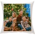 thumbnail image 4 of Personalized Pillow With Photo & Text Printed Custom Picture Cover With 9 Photos 40x40cm White Design With Your Own Picture Customized Throw Pillow With Filling Option Textile Products Gifts, 4 of 6