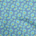 thumbnail image 1 of oneOone Cotton Poplin Medium Blue Fabric Floral Fabric For Sewing Printed Craft Fabric By The Yard 42 Inch Wide, 1 of 4