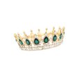 thumbnail image 2 of Rhinestone Crown Alloy Crown Rhinestone Decorative Shining Crown Beautiful Headdress for Woman (Blue), 2 of 6