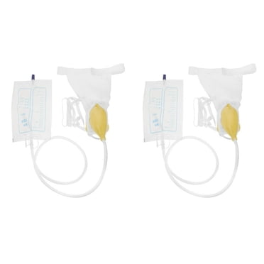 HLONK2 Sets Urinal Urinary Catheter for Women Wheelchairs Plastic Cloth Elderly