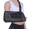 thumbnail image 1 of Manufacturer Direct Mesh Breathable Arm Sling for Forearm Fracture Fixation - Adjustable Shoulder Neck Wrist Support Strap, Durable & Comfortable Medical Immobilizer (Black), 1 of 5