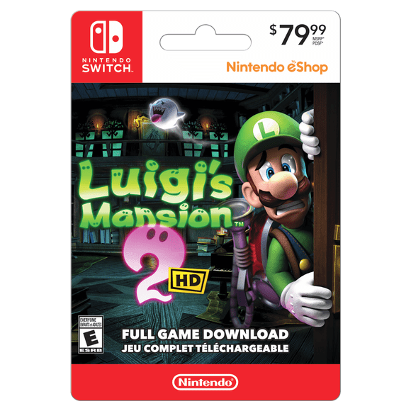 Nintendo Switch Luigis Mansion 2 HD 79.99 (Digital Code)