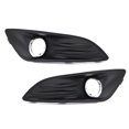 thumbnail image 1 of For Ford Fiesta 2013 2014 2015 Car Front Bumper Fog Light Lamp Bezel Frame Cover Grille Shell Cap Hood Lid, 1 of 1