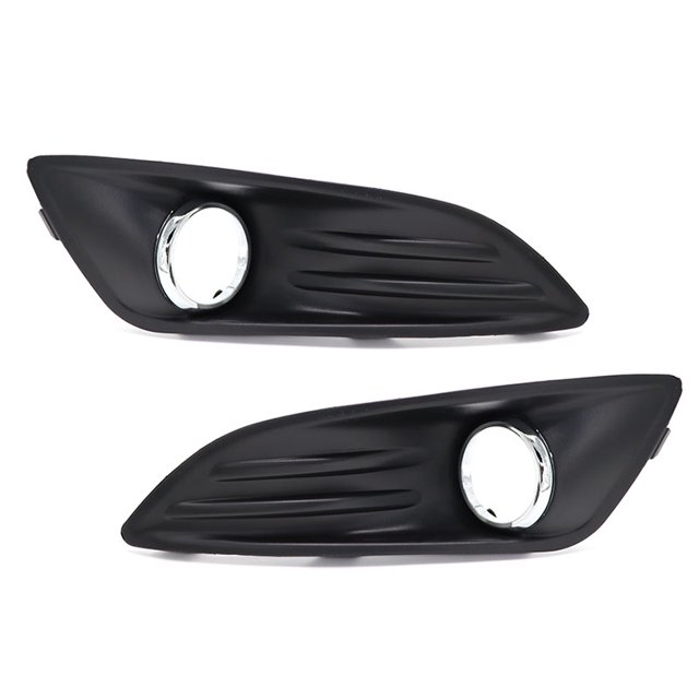 For Ford Fiesta 2013 2014 2015 Car Front Bumper Fog Light Lamp Bezel Frame Cover Grille Shell Cap Hood Lid