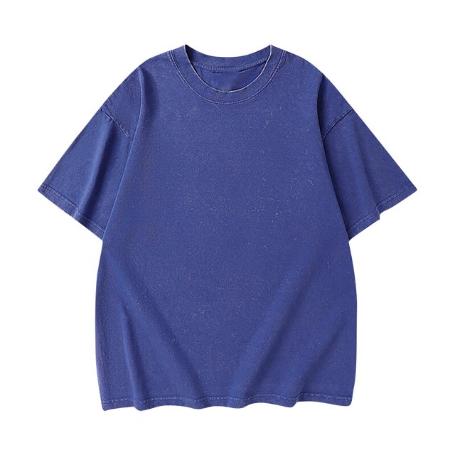 Styesk T-Shirts pour Hommes Vintage Couleur Unie Manches Courtes Col Rond