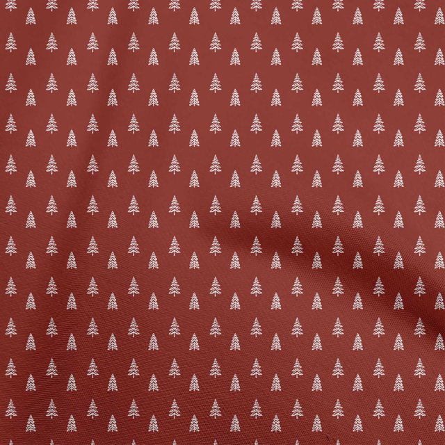 oneOone Tissu en Velours Rouge Tissu de Robe de Noël Tissu Imprimé Tissu au Mètre 58 Pouces de Large