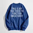 thumbnail image 4 of WEAIXIMIUNG Sweatshirts pour Femmes Mode Décontractée Couleur Unie Manches Longues Imprimé Lettre Col Rond Hoodie, 4 of 4