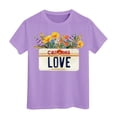 thumbnail image 1 of Pyjama Court Taille 8 pour Filles, T-Shirt à Manches Courtes Imprimé Décontracté pour Enfants, 1 of 4