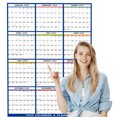 thumbnail image 2 of Yhmxh Calendrier Effaçable Adhésif Double Face Mural Anglais 2025 Style Pliable, 2 of 6