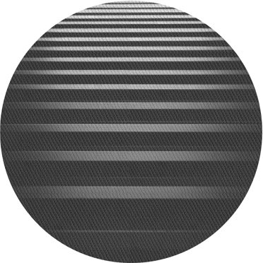 Ahgly Company Machine Washable Indoor Round Transitional Charcoal Black Area Rugs, 6' Round