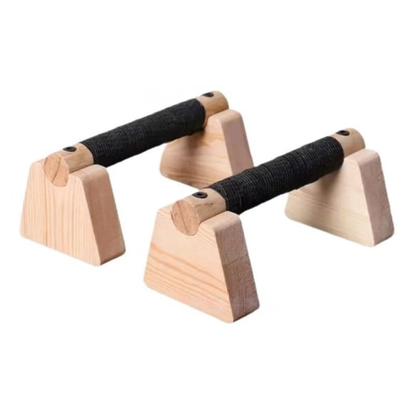 ELQCSG Parallettes Bars - Wooden Calisthenics Equipment for Handstand Training, Push Up Bars & Calisthenics Bar - Handstand Blocks and Pushup Handles for Men