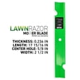 thumbnail image 3 of LawnRAZOR Notched Medium Lift Mower Blade for Exmark Lazer Z 103-6584 6 Pack 810-CBL2245D, 3 of 7