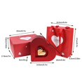 thumbnail image 3 of Boovnll Home Storage, Valentine's Day Double Open Jewelry Gift Box Heart Shaped Gift High End Jewelry Set Packaging Box, Storage, Storage and Organization, Organization and Storage, 3 of 9