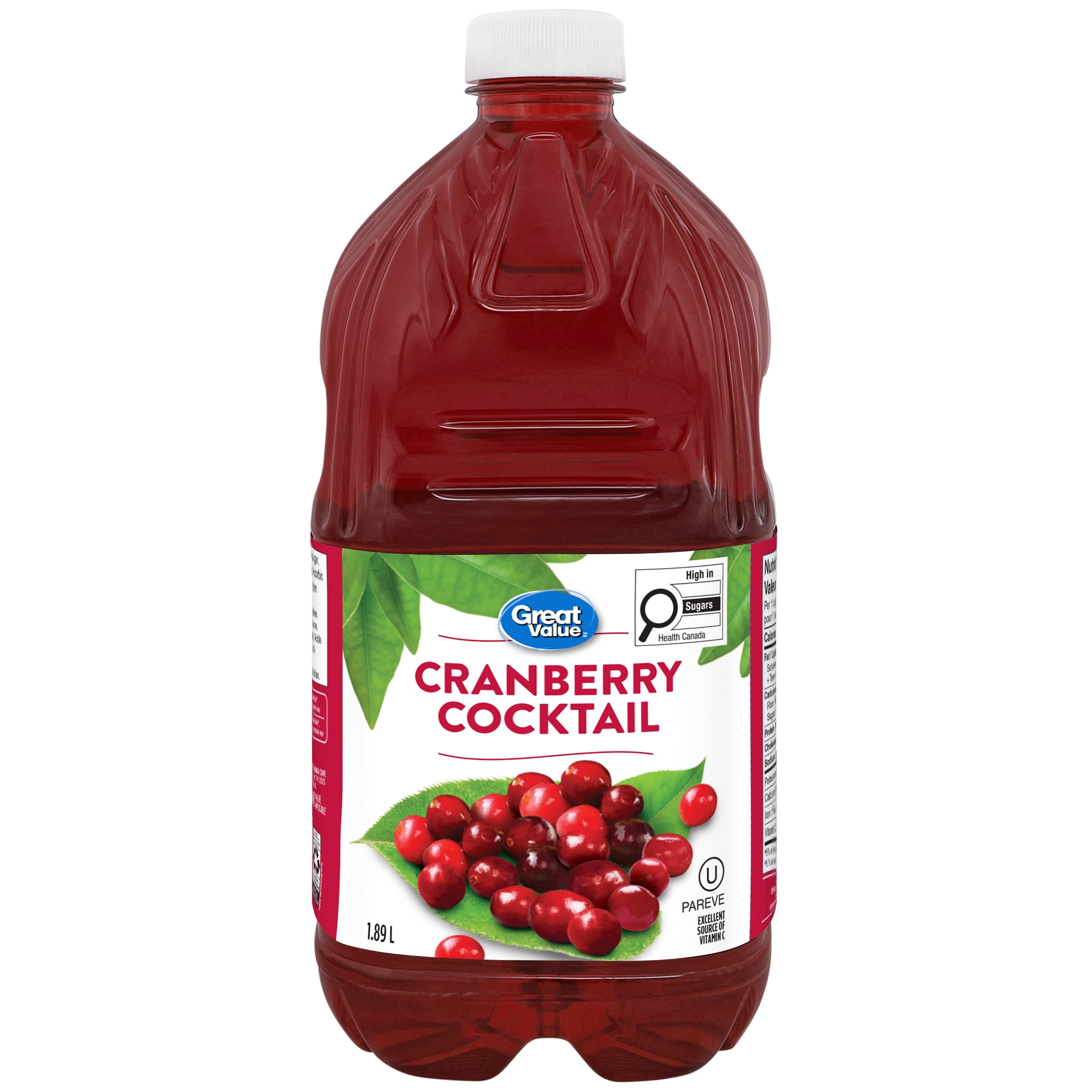 Great Value Cranberry Cocktail 1.89L