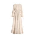 thumbnail image 4 of Gspmoly Robes d'Été pour Femmes, Robe Décontractée Mode pour Femmes à Col Rond à Manches Longues, Robe Longue à Taille, Robes Habillées pour Femmes en Liquidation, 4 of 6