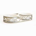 thumbnail image 1 of Barkely & Evans Onda Metal Double Diner With Ceramic Bowls, 1 of 1