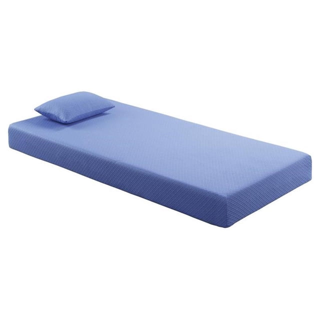 Lexicon Homelegance Bedding 7" Modern Fabric Full Mattress Set in Blue