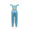 thumbnail image 3 of TiaoBug Combinaison Épaules Dénudées à Sequins Brillants pour Femmes avec Ras du Cou Combinaisons à Franges Fluides une Pièce Bleu m, 3 of 6