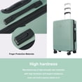 thumbnail image 4 of Travelhouse Ensemble de 4 Pcs de Valises Rigides, Valise Rigide Légère avec Cadenas TSA et Roues Pivotantes, Vert, 4 of 6