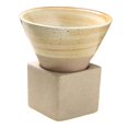 thumbnail image 1 of Pottery Tea Cup Hand Crafted Kung Teacup Home Fu Tea 100ml for Tea Lover Indoor Outdoor Light Yellow, 1 of 8