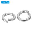 thumbnail image 3 of Unique Bargains Rondelle à Verrouillage Divisé M8, Lot de 100 Joint de Rondelle à Ressort en Acier Inoxydable 304 de 8 mm ID 12,8 mm OD, Ton Argent, 3 of 5