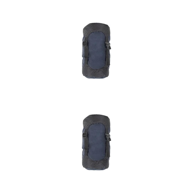 QualitChoice Sac de Compression à Cordon Sac de Voyage Sacs de Rangement pour Camping Randonnée Backpacking Randonnée Escalade Accessoires Bleu Foncé/TG 2 Pcs