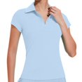 thumbnail image 1 of Wensltd Women Casual Tops Short Sleeve Soft Lightweight Comfortable Tops Solid Color Lapel Shirts, 1 of 5