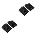 thumbnail image 1 of maskred Fashionable Retro PU Leather Men s Fingerless Driving Cycling Gloves Black Button L 2Set, 1 of 6
