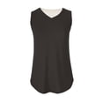 thumbnail image 4 of Débardeurs pour Femmes Col en V Basique Décontracté Fluide Été Sans Manches T-Shirt, 4 of 8