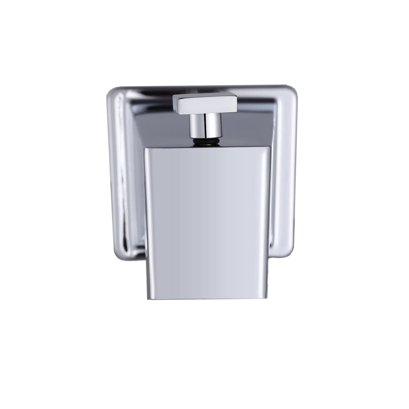 Bec de bain carré d'akuaplus® avec déviateur escamotable et raccord lisse 1/2 po.