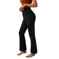 thumbnail image 4 of Women's Bootcut Yoga Pants Crossover High Waisted Workout Leggings Stretch Through Tummy Control Flare Pants, 4 of 7