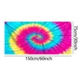 thumbnail image 4 of Meitianfacai Serviette de Plage en Microfibre Surdimensionnée 60x30 Pouces Motif Imprimé Coloré Serviette de Plage Super Douce Absorbante à Séchage Rapide Anti-Sable Serviette de Plage Intérieur Extérieur Vacances Yoga Piscine Camping Serviettes, 4 of 4
