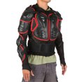 thumbnail image 2 of Motorcycle Armor Jacket for Outdoor Activities - Protective Gear for Biking, Skateboarding, and Skiing - Durable PE Shell with EVA Foam Padding - Available in Red, Size 2XL, 2 of 7