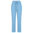 thumbnail image 3 of Pantalon Décontracté d'Été pour Femmes en Coton et Lin avec Poches, 3 of 7