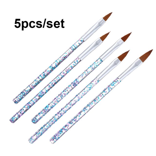 Ruiboury 1 Set Acrylic Nail Brush Professional Simple Manicure Pen Accessories Multipurpose Practical Painting Tools Nails Pens