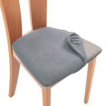 thumbnail image 3 of Stretch Chair Seat Cover Removable for Dining Room Kitchen Banquet Chair Grey, 3 of 8
