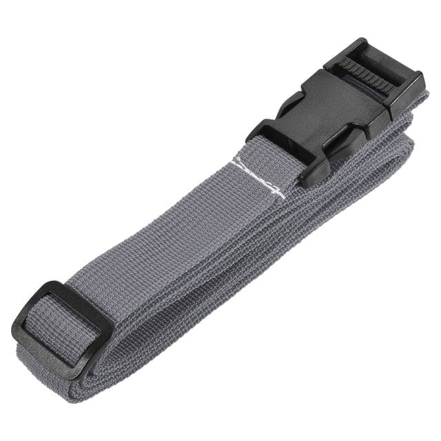 Unique Bargains 2.5m Suitcase Belts with Quick Release Buckle Luggage Straps, Gray