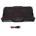 thumbnail image 1 of Laptop Cooler Portable USB Powered Height Adjustable with 6 Noiseless Fans LED Screen Touch for 12in To 17.3in Laptops, 1 of 14